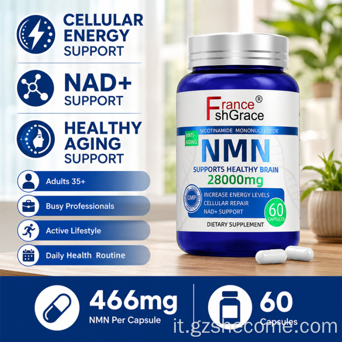 L'integratore Premium Shecome NMN supporta la funzione immunitaria